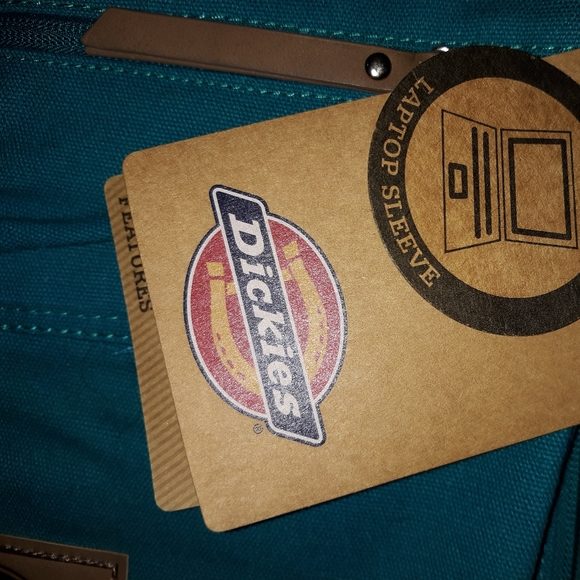 DICKIES Unique Teal Blue Laptop Backpack - Picture 6 of 6